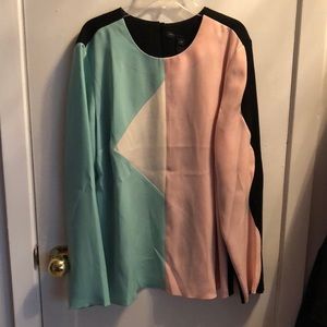 Marc by Marc Jacobs colorblocked blouse size 12